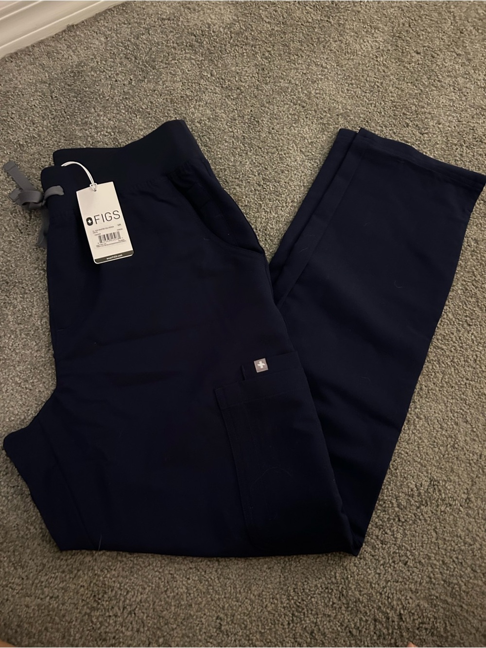 FIGS Navy Women’s High Waisted Yola Scrub Pants